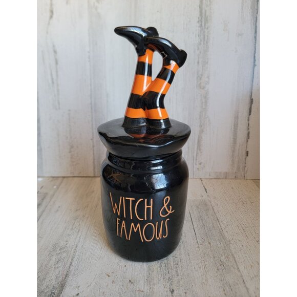 Rae dunn witch famous cookie kitchen jar Halloween home decor - Picture 1 of 8